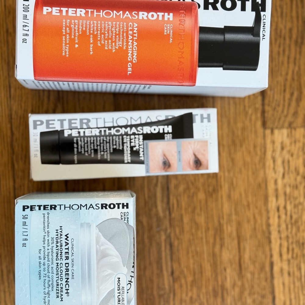 Peter Thomas Roth bundl Antioxidant Cleansing Gel, instant firm x eye tightener